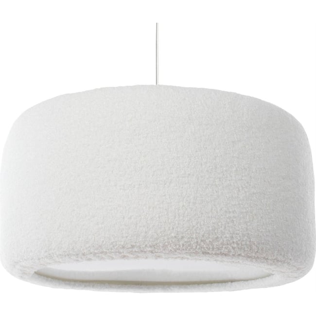 Suspension ronde en tissu peluche chambre enfant Cloud Couleur blanc nuage doux peluche <span itemprop=