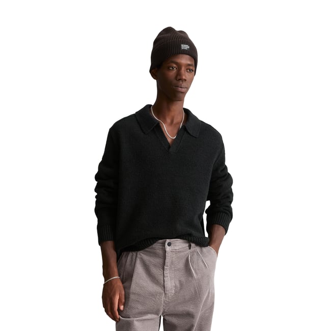 Pull bouclé coupe classique en mélange de coton bio - MARC O’POLO DENIM