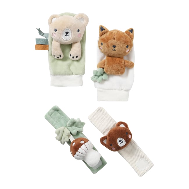 Hochets mains et pieds GREEN FOREST marron <span itemprop=