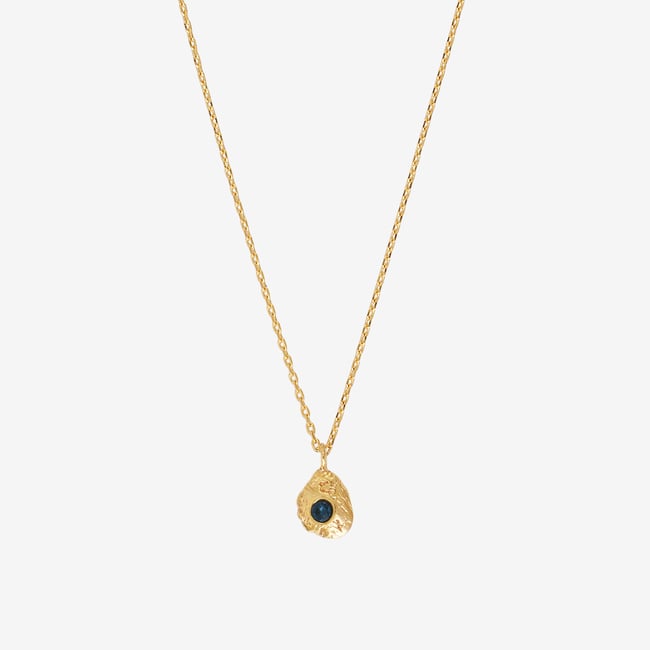 Collier doré emerald - eleven vert <span itemprop=