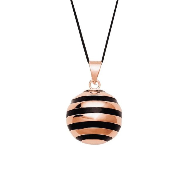 Bola de grossesse Breton email noir multicolore <span itemprop=