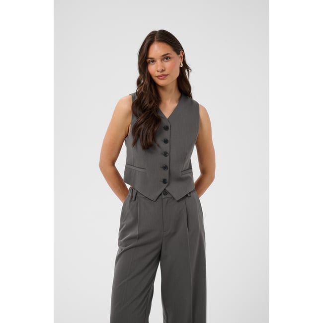Manteau gris dark grey melange <span itemprop=