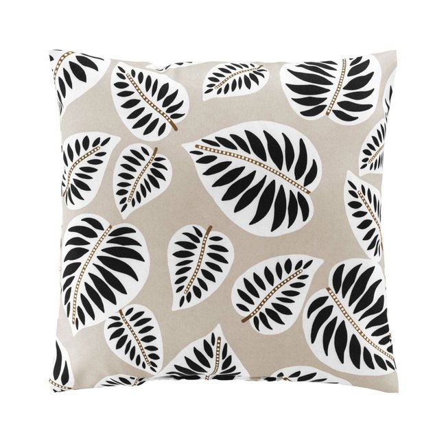 Coussin au style ethnique noir <span itemprop=
