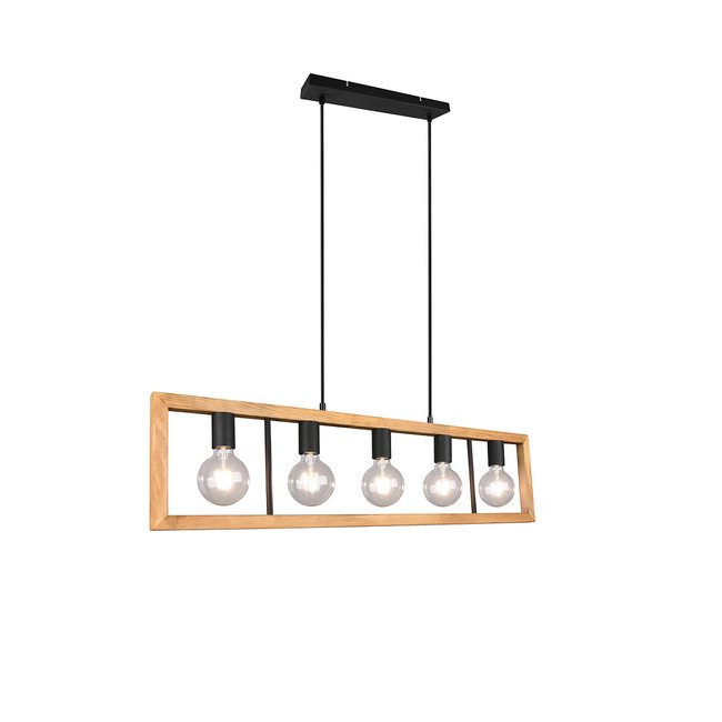 Candeeiro de teto Agra, TRIO Lighting preto <span itemprop=