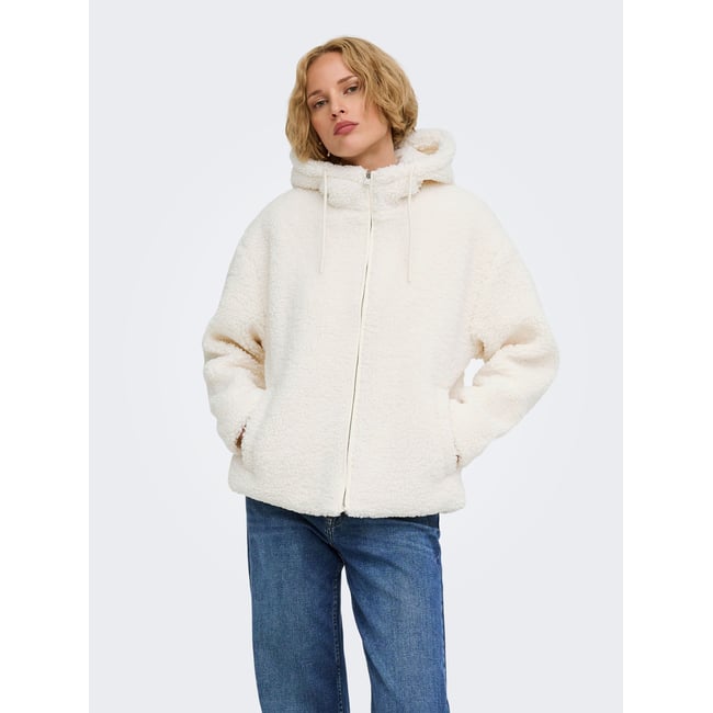 Manteau En Peluche cloud dancer <span itemprop=
