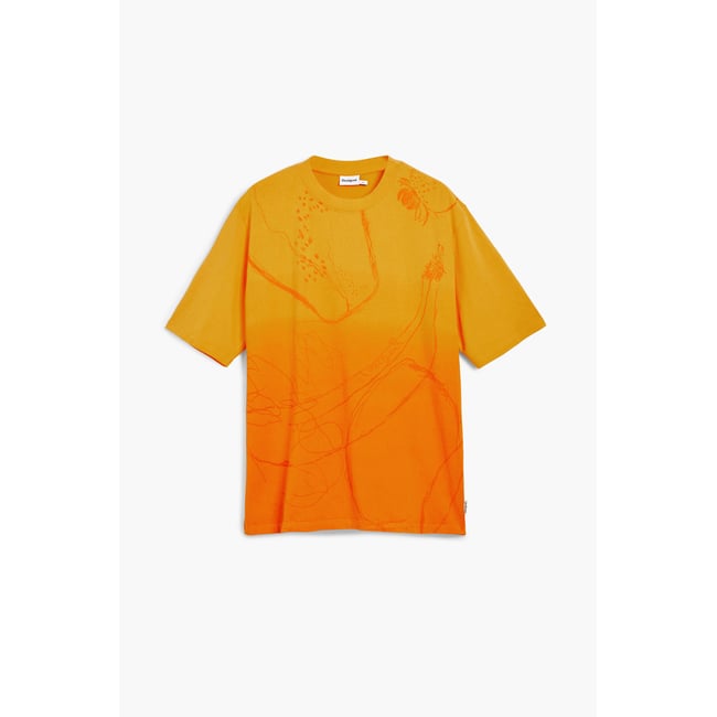T-shirt à manches courtes avec motifs beige <span itemprop=
