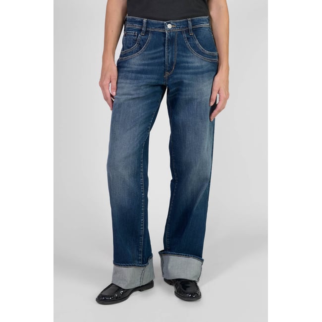 Jeans loose, large 400/28 loose , longueur 34 blue <span itemprop=