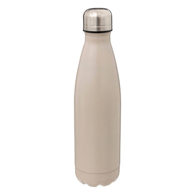 Bouteille isotherme 0,5L en inox Couleur beige <span itemprop=