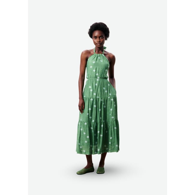 Robe longue JERI vert <span itemprop=