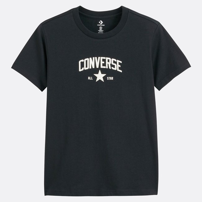 T-shirt de mangas curtas Retro preto <span itemprop=