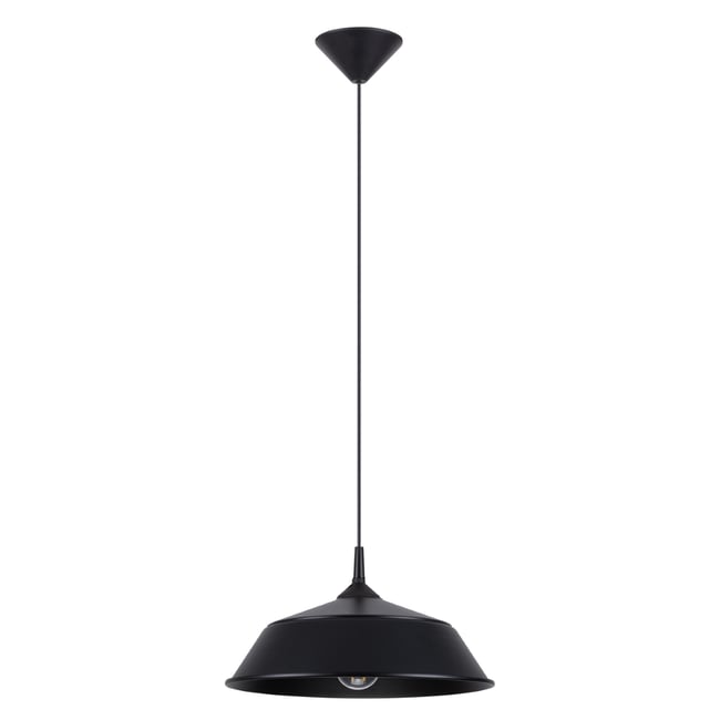 Suspension Acier Noir E27 1 Frika Couleur noir <span itemprop=