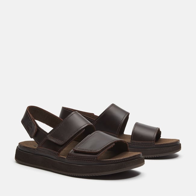 Sandalias de doble correa Casco Cove marrón <span itemprop=