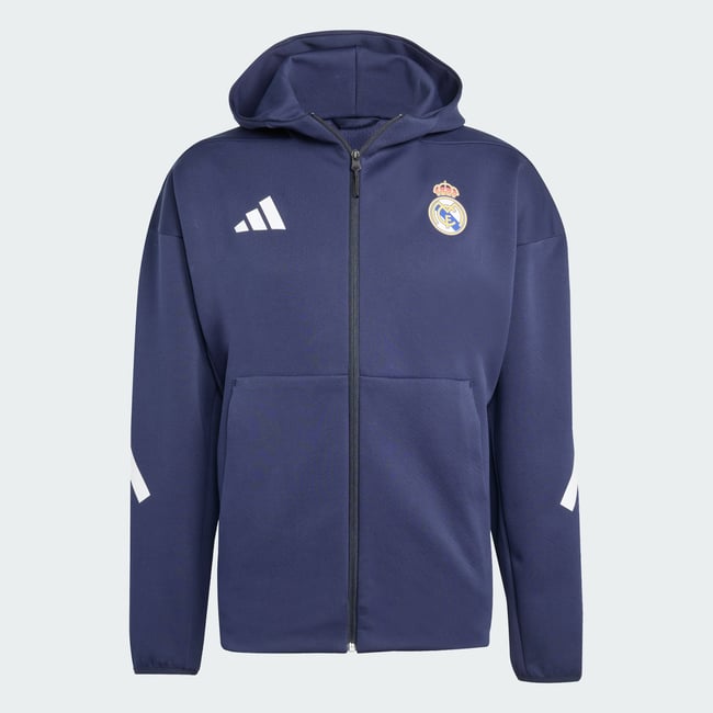 Real Madrid Adidas Z.n.e. Veste Anthem Real Madrid Adidas Z.n.e. Veste Anthem legend ink <span itemprop=