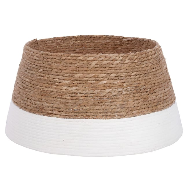 Jupe de sapin de Noël Couleur blanc cassé <span itemprop=