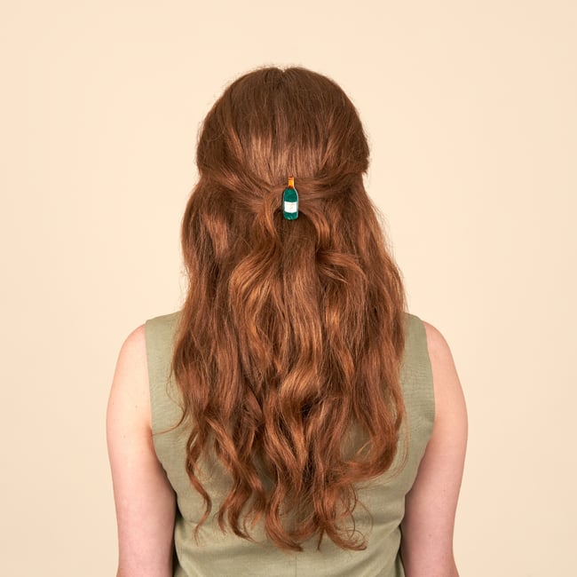Barrette VIN vert bouteille <span itemprop=