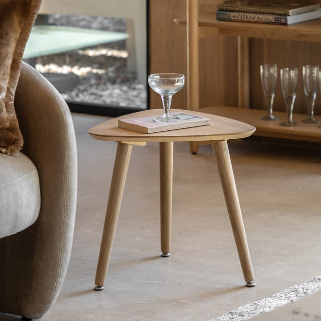 Hale Natural Oak Side Table, oak, ÉDITÉ