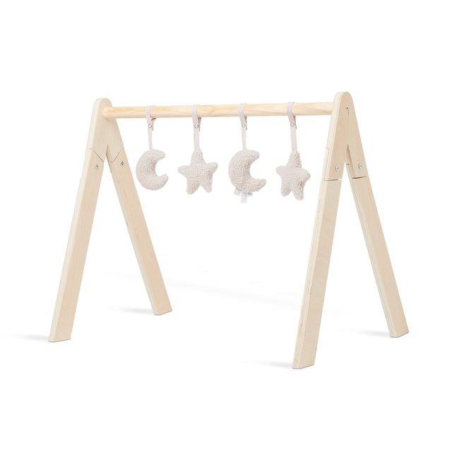 Lot de 4 peluches à suspendre moon nougat <span itemprop=