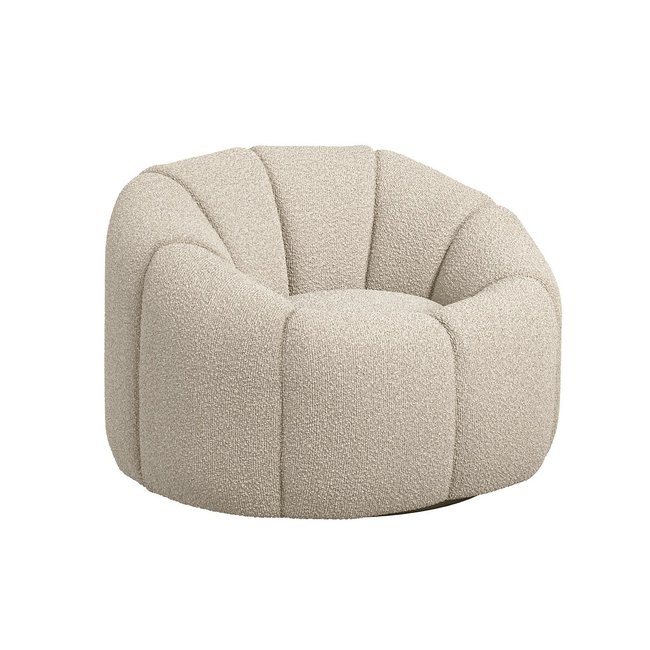 Kao Boucle Swivel Accent Chair - SO'HOME