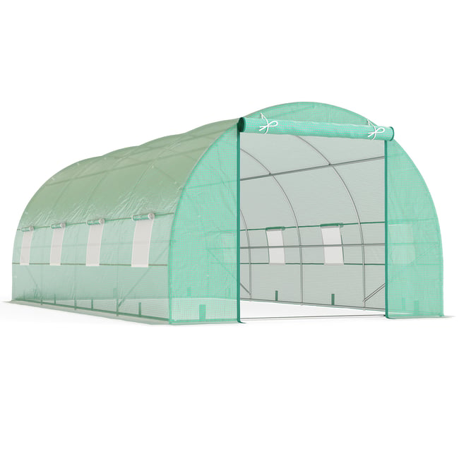 Serre tunnel Acier Vert - OUTSUNNY