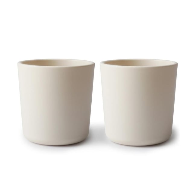 Lot de 2 gobelets Couleur ivoire <span itemprop=