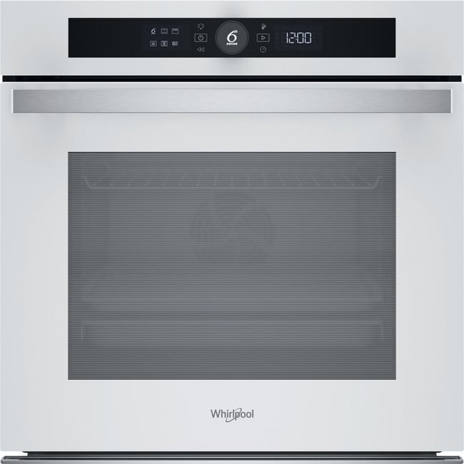 Four encastrable WOI4S8PM1SWAF - Pyrolyse, 6ème Sens, Air Fry, Cuisson Multi-niveaux Cook4, Blanc blanc <span itemprop=