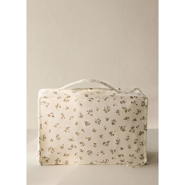 Valise camomile blanc cassé <span itemprop=