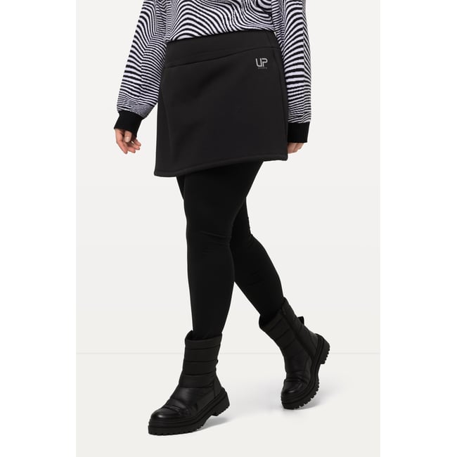 Jupe, fourrure d'imitation noir <span itemprop=