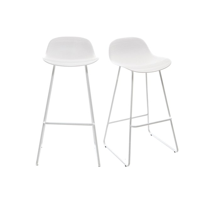 Tabourets de bar design H65 cm (lot de 2) ELLA - MILIBOO