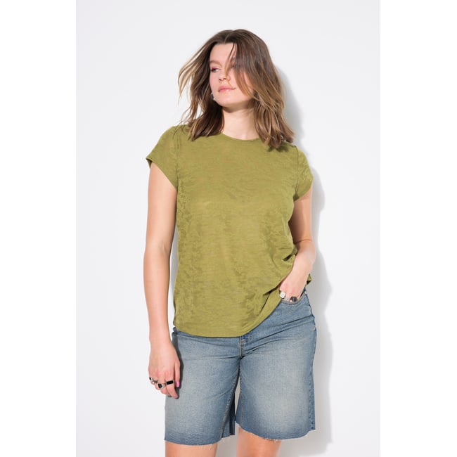 T-shirt coupe Classic vert mousse <span itemprop=