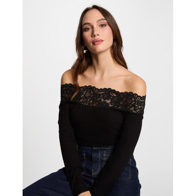 Langarmshirt schwarz <span itemprop=