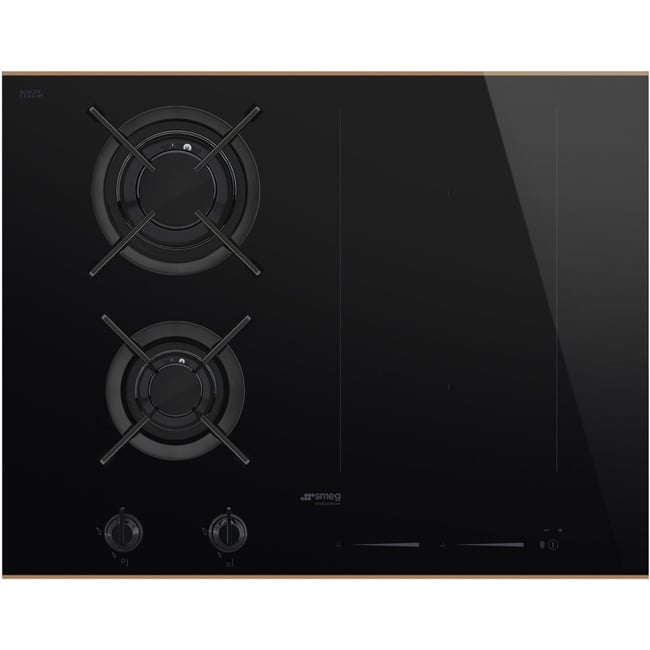 Plaque mixte induction gaz PM6643R - SMEG