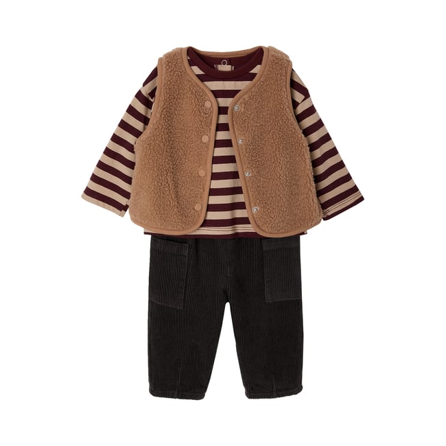 Ensemble 3 pièces anthracite <span itemprop=