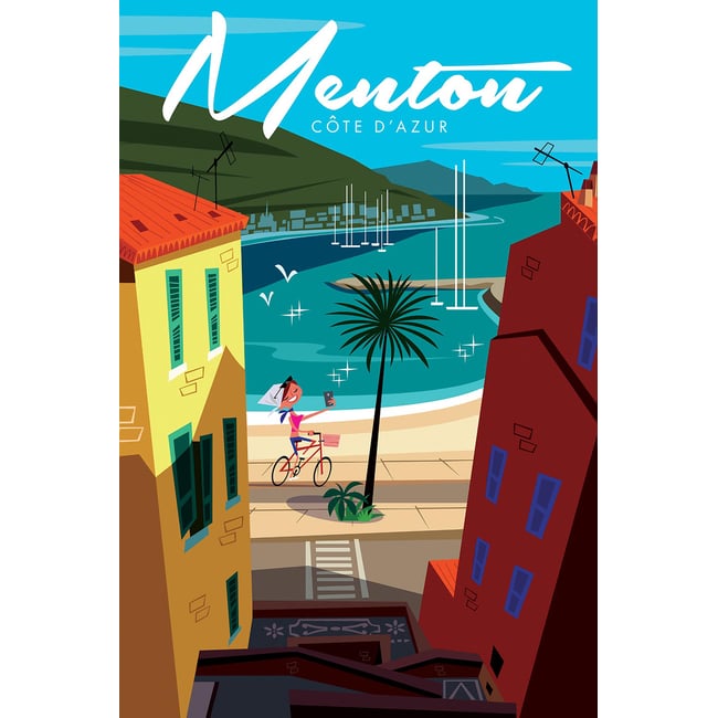 Tableau cote d'azur menton - HEXOA