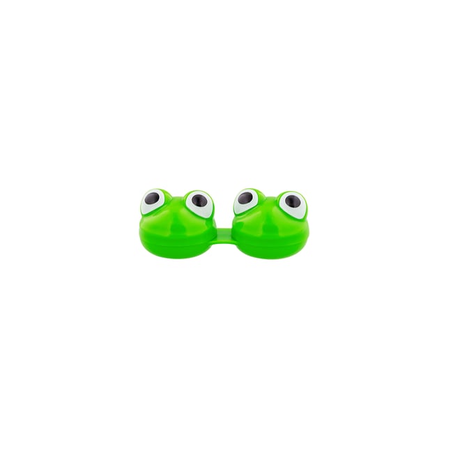 Étui à lentilles Frog  Grenoeil vert <span itemprop=