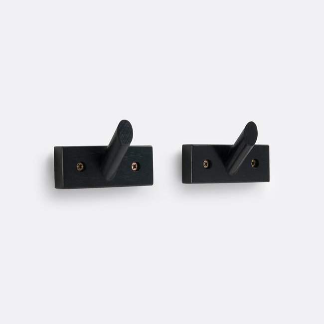 Set of 2 Slofia Birch Hooks black LA REDOUTE INTERIEURS