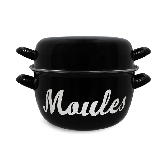 Marmite à moules 18cm noir <span itemprop=