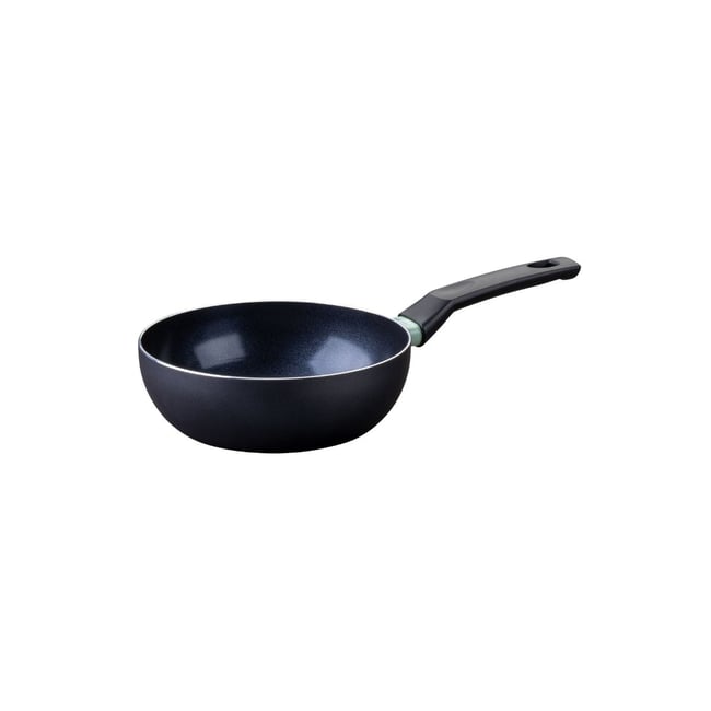 Wok 20 cm aluminium revêtement céramique antiadhésif BRANDAO vert,noir <span itemprop=
