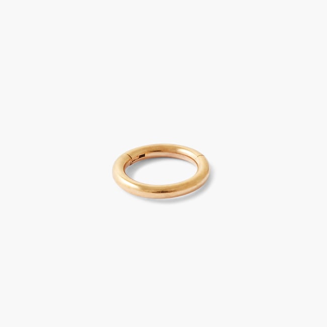 Piercing hélix/tragus anneau 6 mm acier chirurgical doré doré <span itemprop=