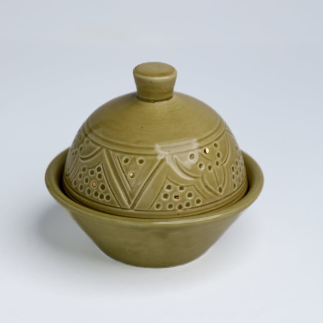 Sucrier EMPREINTE Couleur vert <span itemprop=