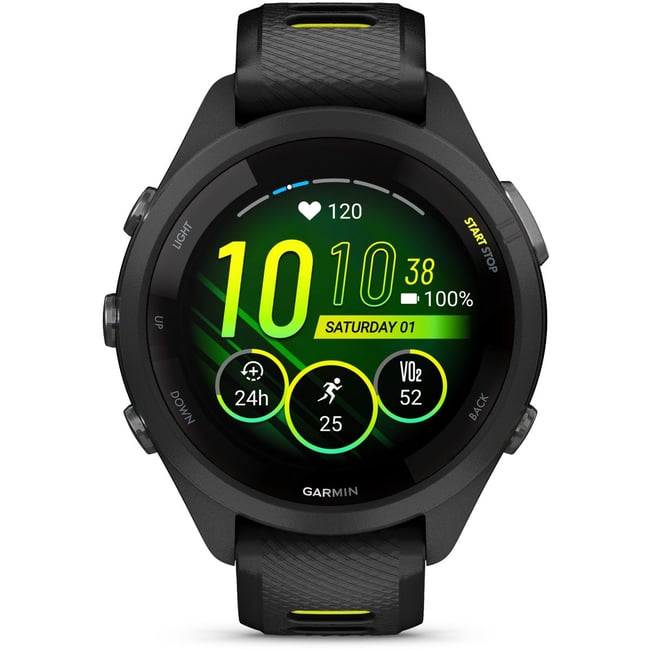 Montre connectée Forerunner 265S Music Noire / JAUNE AMOLED GPS LIVE TRACK noir <span itemprop=