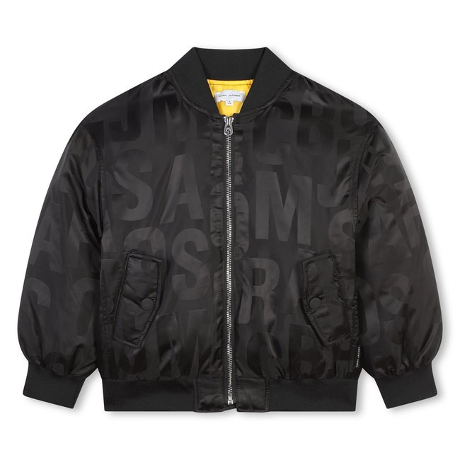 Blouson zippé et imprimé black <span itemprop=