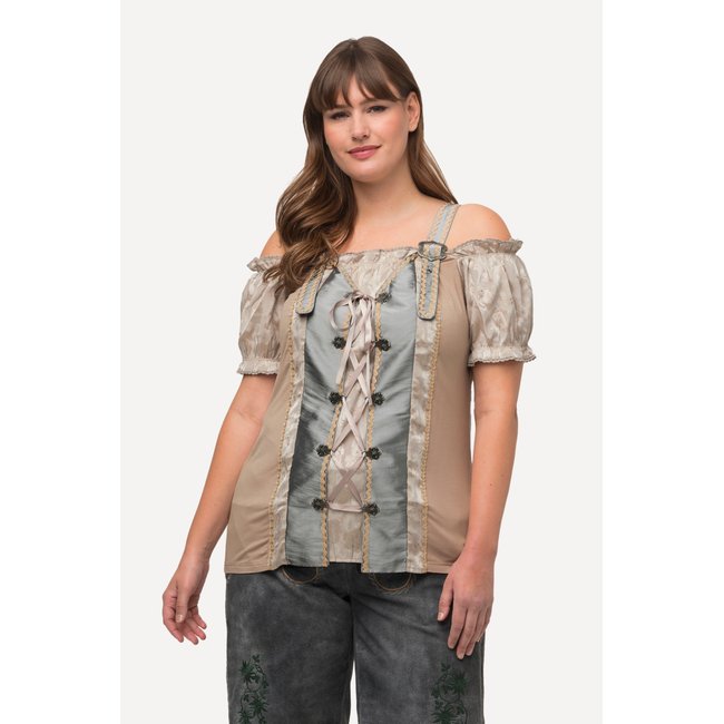 Chemisier s'inspirant des tenues beige <span itemprop=