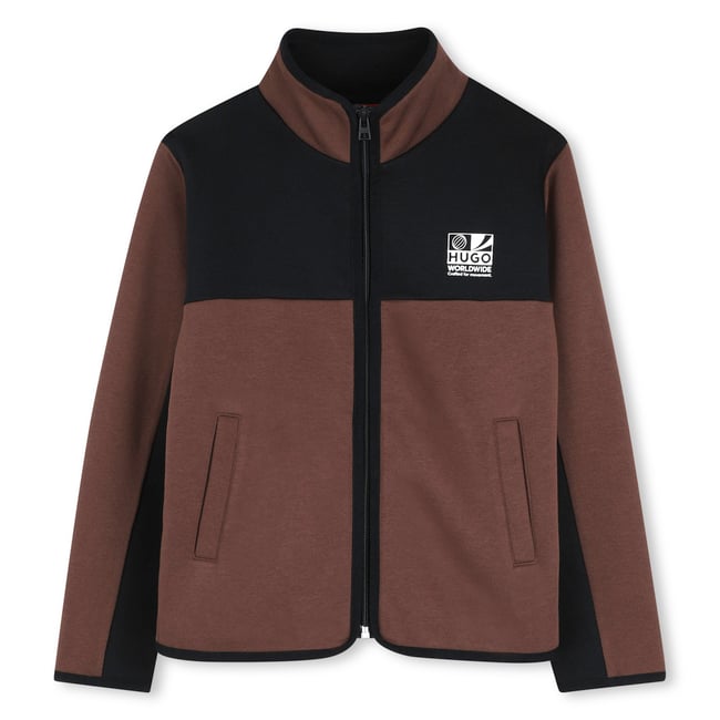 Cardigan de jogging chicory coffee <span itemprop=