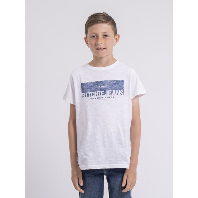 T-shirt Col Rond Pur Coton Notelox-j - RITCHIE