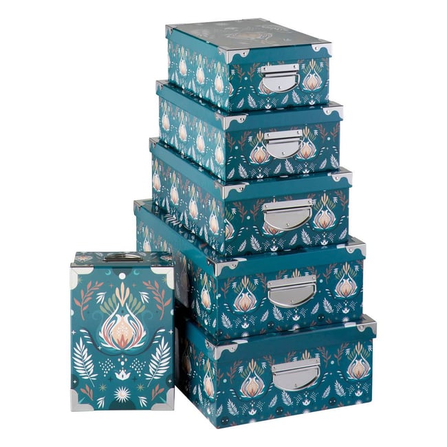 Lot de 6 boîtes de rangement en métal BOX' - 5FIVE SIMPLY SMART
