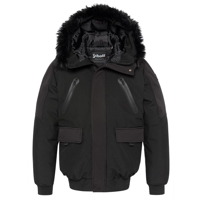 Blouson urban à capuche, soft shell noir <span itemprop=