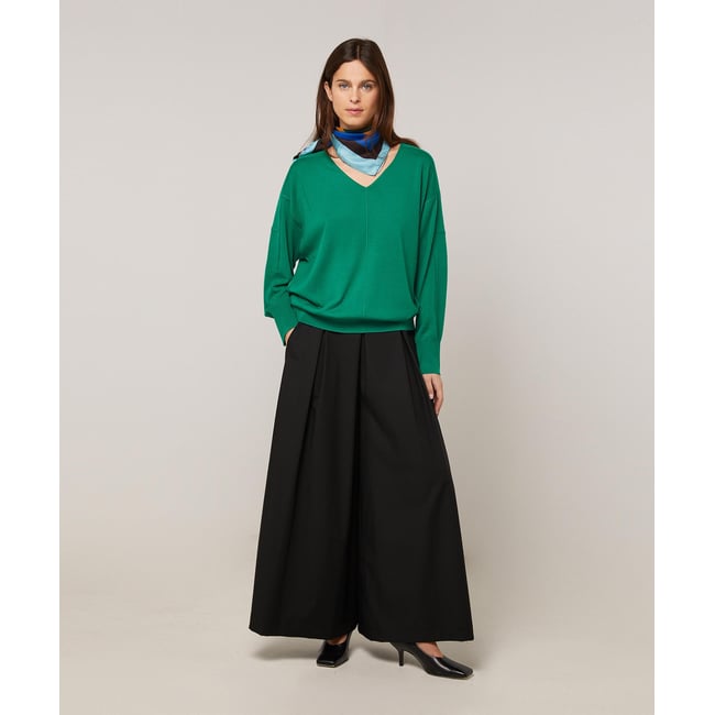 Pull col V oversize en laine - RODIER