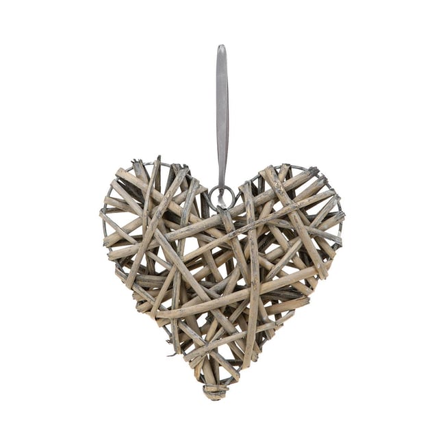 Décoration murale COEUR Couleur taupe <span itemprop=