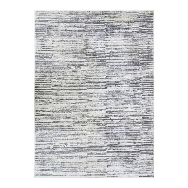 Tapis salon extra-doux motif lignes   VESTALE LINES Couleur beige <span itemprop=