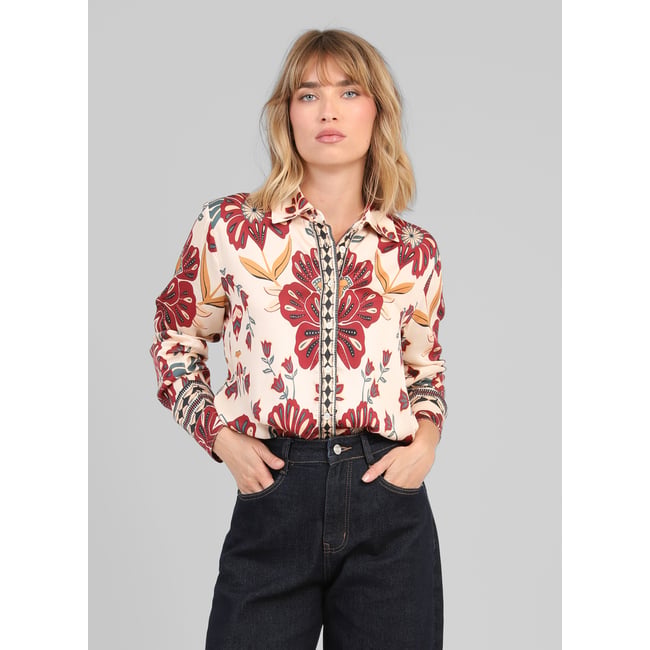 Chemise SOTILIANE tulipa ecru <span itemprop=